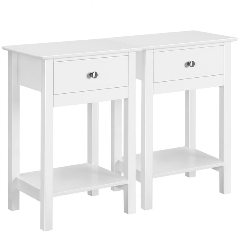 2PCS High Quality Bedside End Table Storage Cabinet
