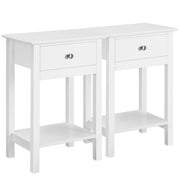2PCS High Quality Bedside End Table Storage Cabinet