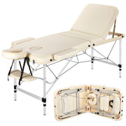 Adjustable 3 Fold Massage Bed Aluminum Alloy Massage Couch