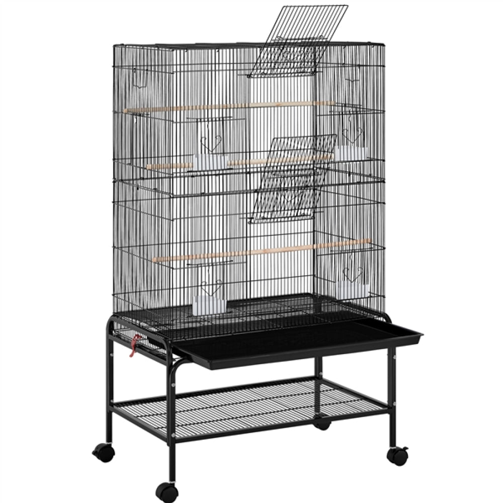 Large Parrot Cage Rolling Metal Bird Cage