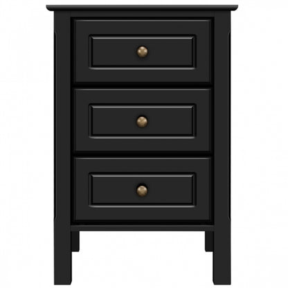 2x Side Table Nightstand End Table 3-drawer Side Table
