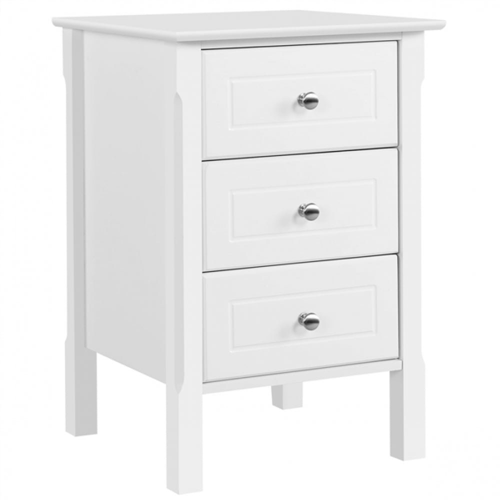 End Table Side Table Nightstand with 3 drawers