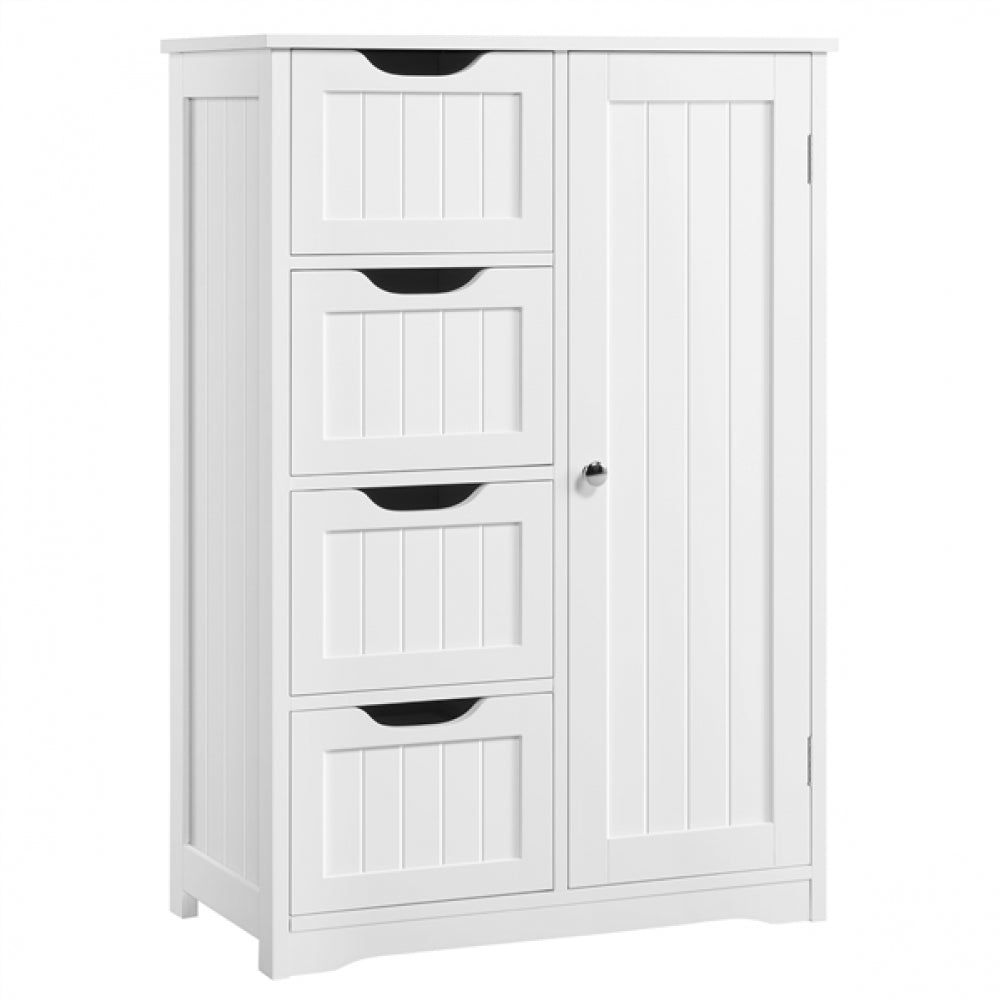 Large Wooden Bathroom Storage Cabinet Freestanding Floor Cabinet