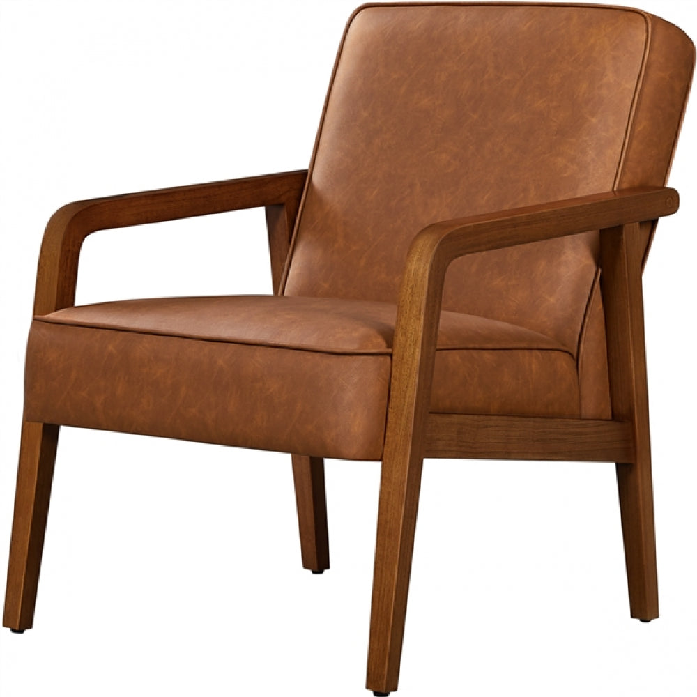 Set of Two Mid-Century Retro Modern Upholstered Lounge Chair Armchair