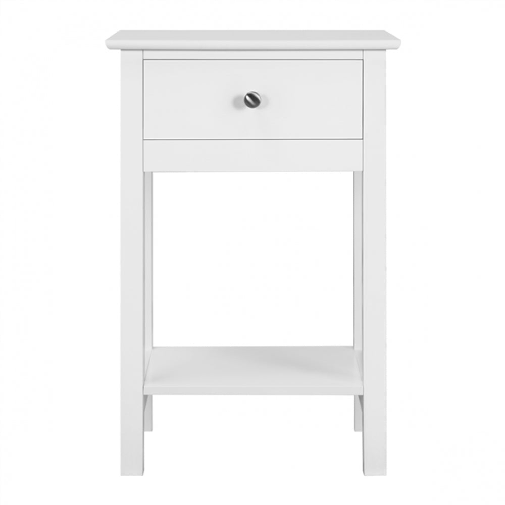 Bedside End Table Storage Cabinet Night Stand with Drawer