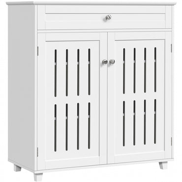 4 Tier Shoe Storage Cabinet 1 Drawer Closed Adjustable Shoes Rack