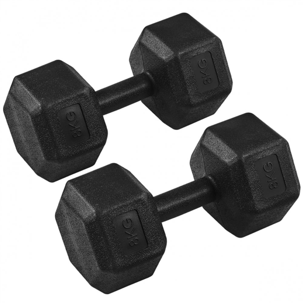 Set of 2 x 8kg Dumbbells Sporting Hand Weights