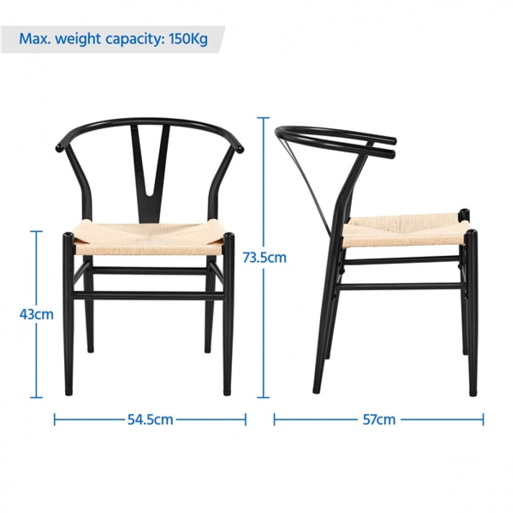 6pcs Weave Dining Chairs