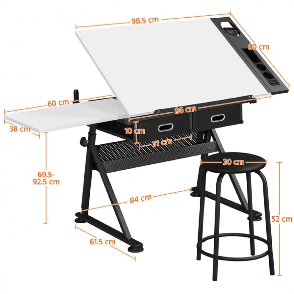 Drawing Table And Stool Set All-in-One Drawing Table