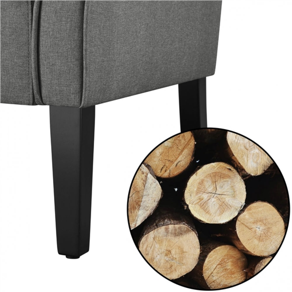 Mid-century Modern Accent Chair Upholstered Roll Armchair