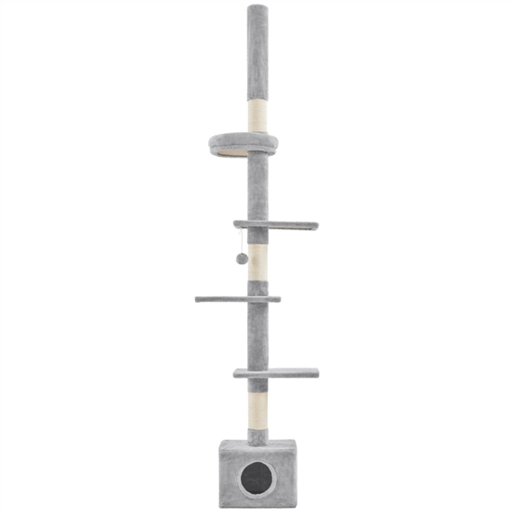 2.3-2.7M Floor-to-Ceiling Cat Tree Adjustable Tall Cat Tower