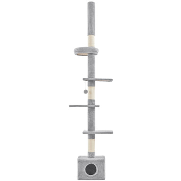 2.3-2.7M Floor-to-Ceiling Cat Tree Adjustable Tall Cat Tower