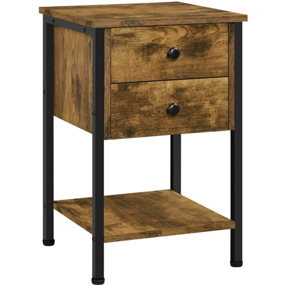 2-Drawer Side Table End Table Nightstand