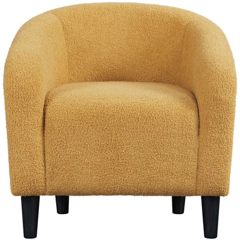 Boucle Club Chair Accent Barrel Chair Tub Chair