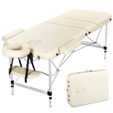 Adjustable 3 Fold Massage Bed Aluminum Alloy Massage Couch