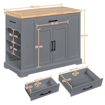 Wooden Kitchen Island Kitchen Cart Kitchen Trolley