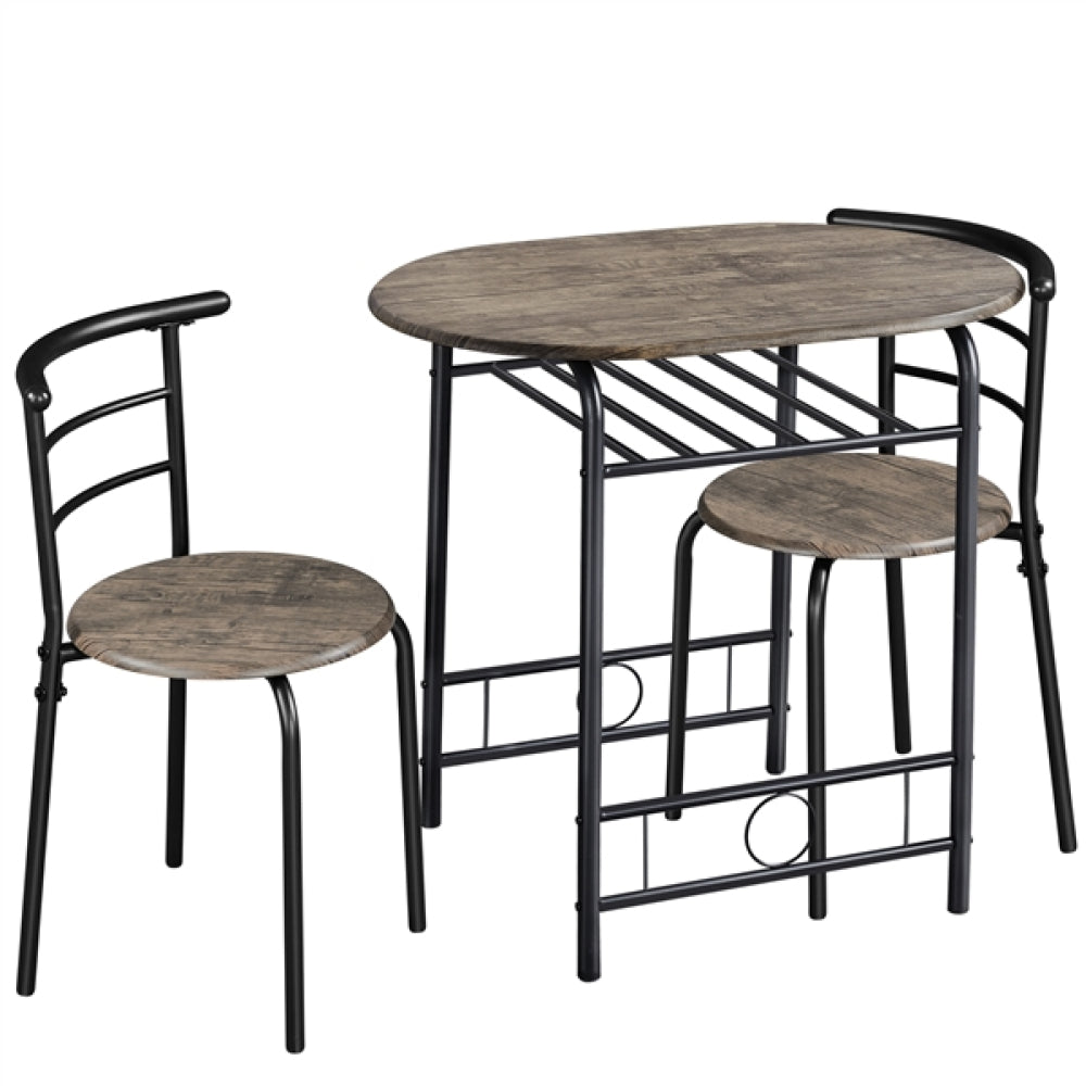 3 Piece Dining Set Round Dining Table Set