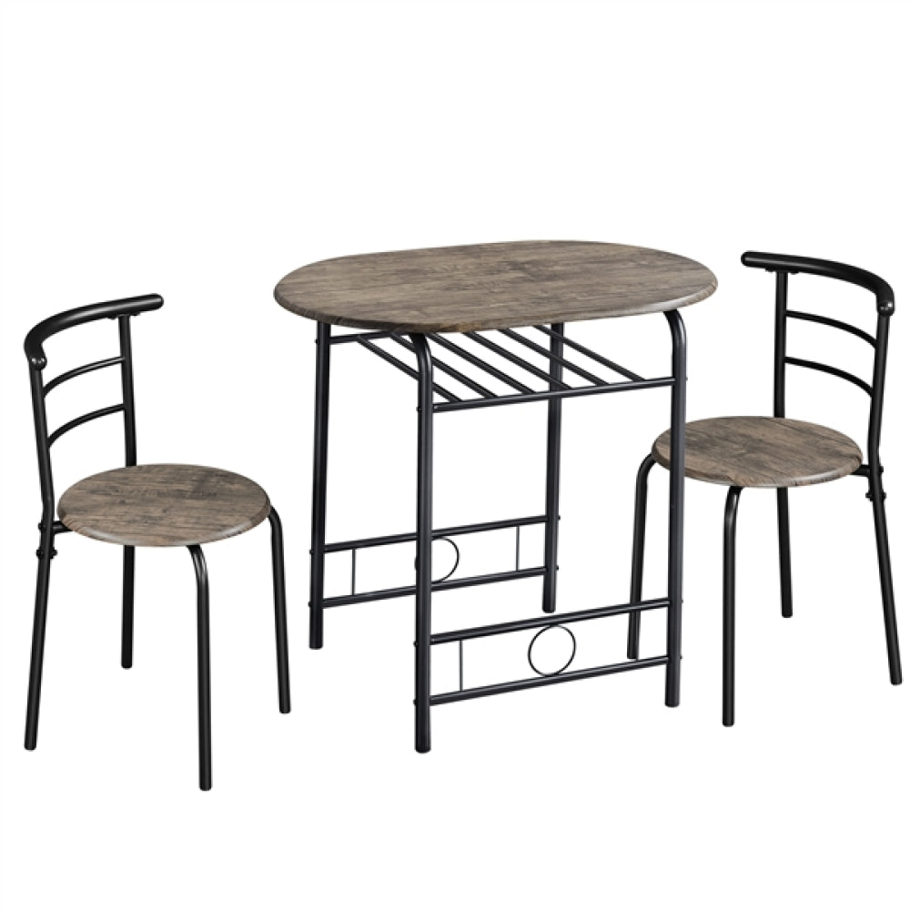 3 Piece Dining Set Round Dining Table Set
