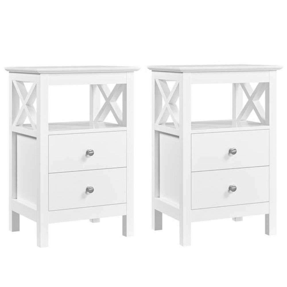 2x Side Table Nightstand End Table