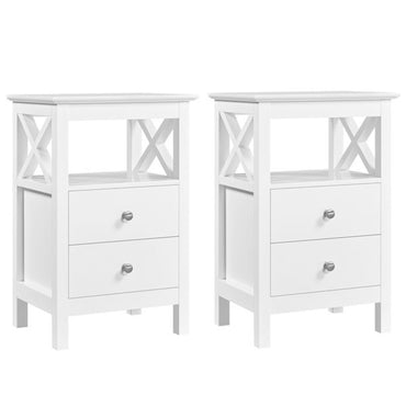 2x Side Table Nightstand End Table