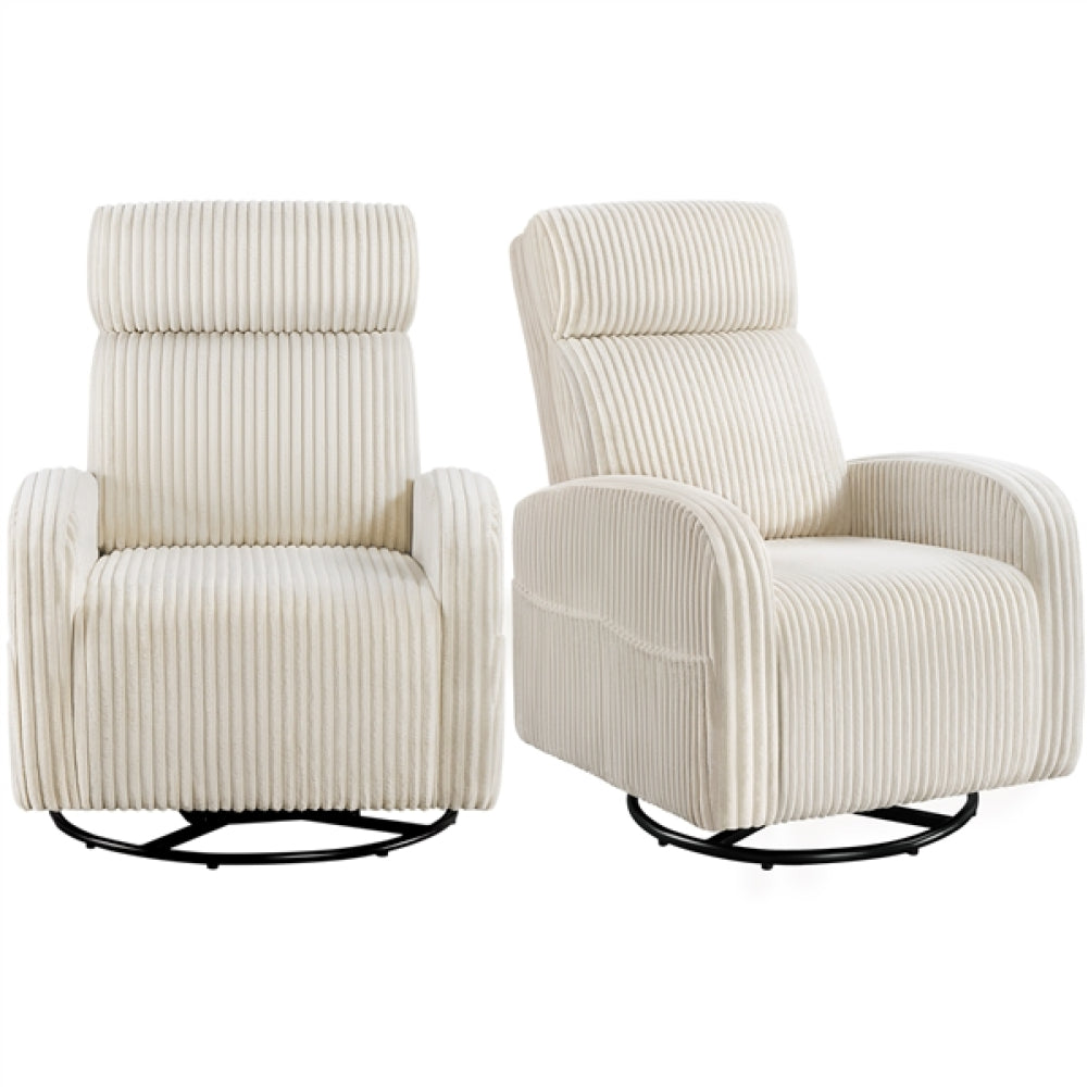 360-Degree Swiveling Nursing Glider Chair Rocking Chair