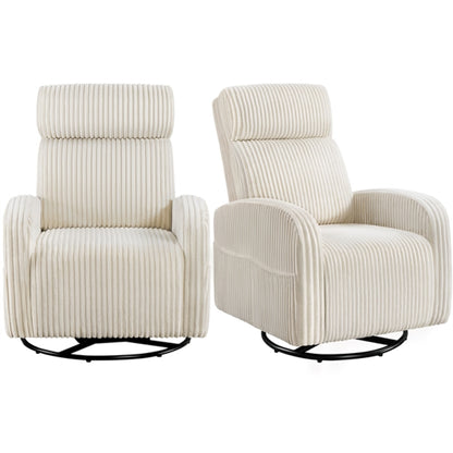 360-Degree Swiveling Nursing Glider Chair Rocking Chair