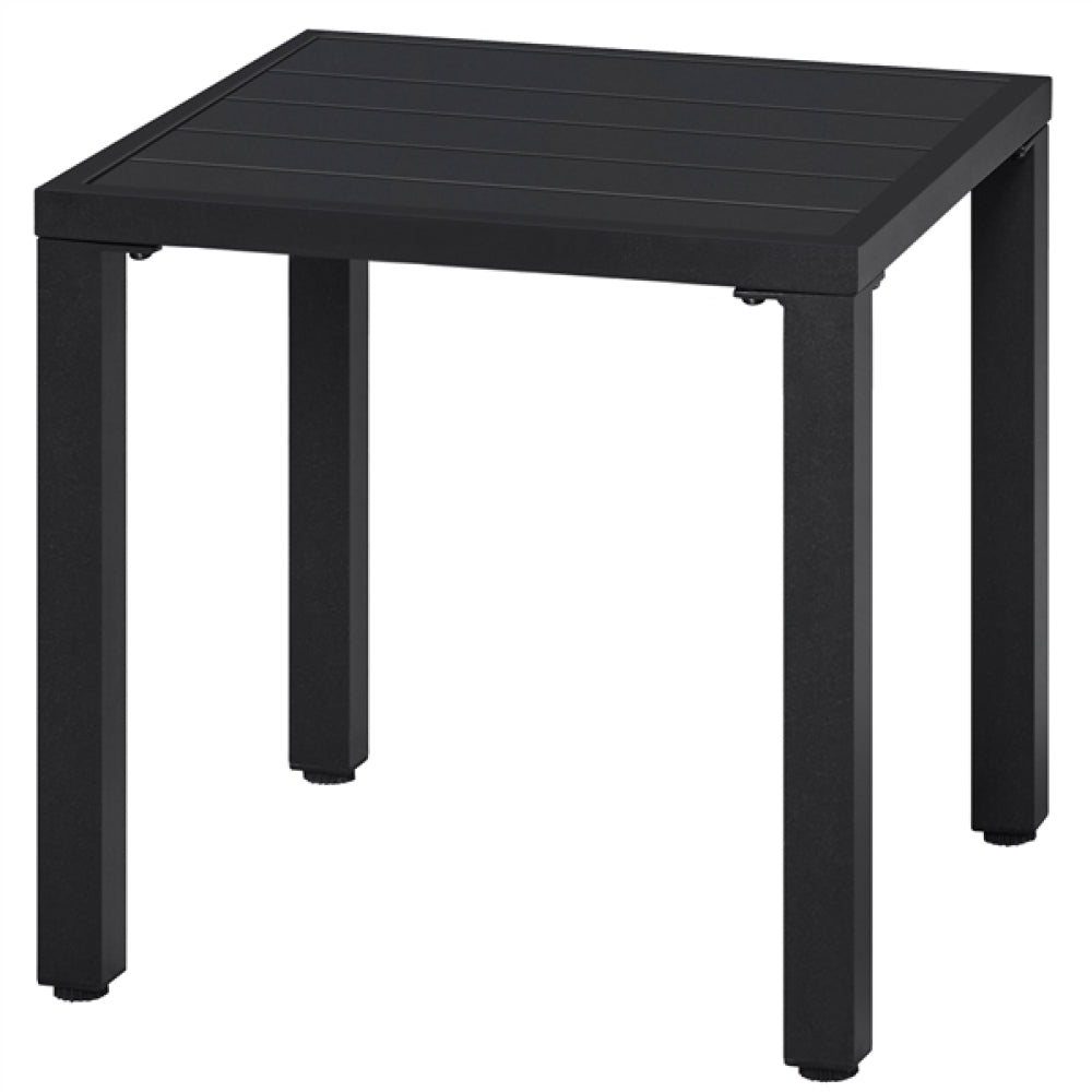 Outdoor Small Metal Square Side Table Garden Coffee End Table