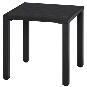 Outdoor Small Metal Square Side Table Garden Coffee End Table