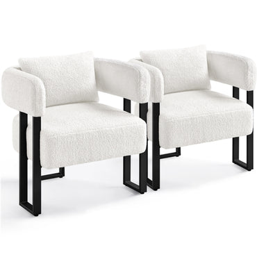 2pcs Accent Chair Armchair