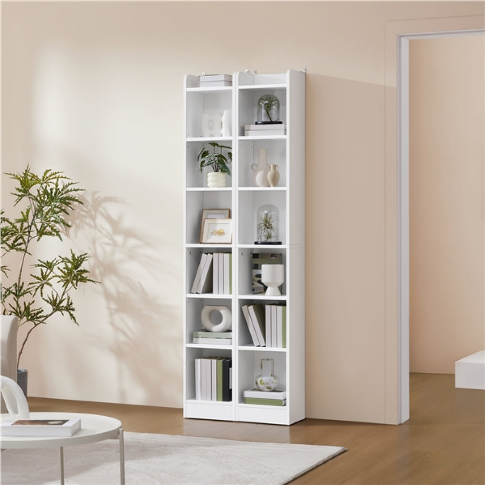 7-layer Narrow Open Shelf Bookshelf