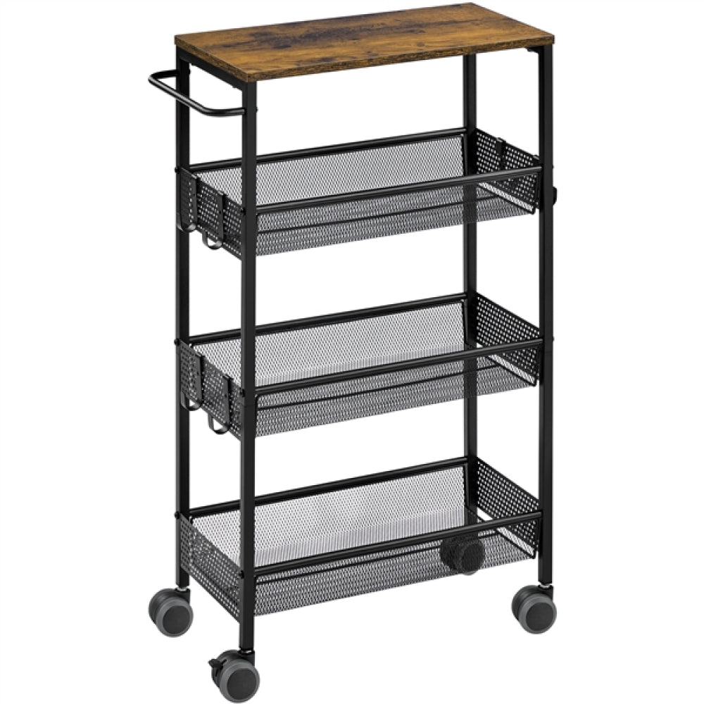 4-Tier Storage Trolley Kitchen Trolley