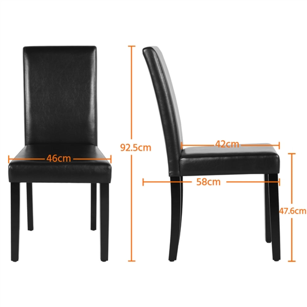 6pcs Faux Leather Dining Chair