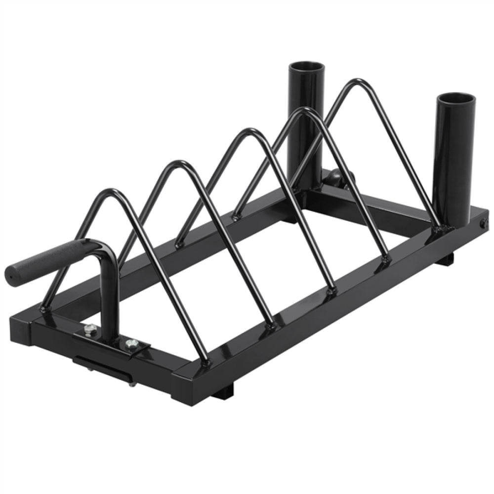 Horizontal Bumper Plate Rack Strength Fitness Rack Plate Holder