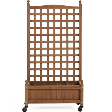 Raised Garden Bed with Trellis planter Box