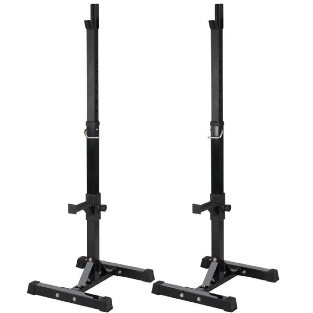Pair of Adjustable Squat Rack Standard 45-70 Inch Solid Steel Squat Stand