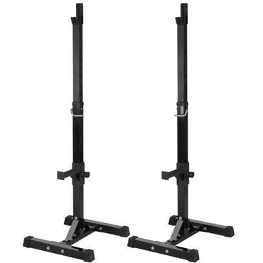 Pair of Adjustable Squat Rack Standard 45-70 Inch Solid Steel Squat Stand