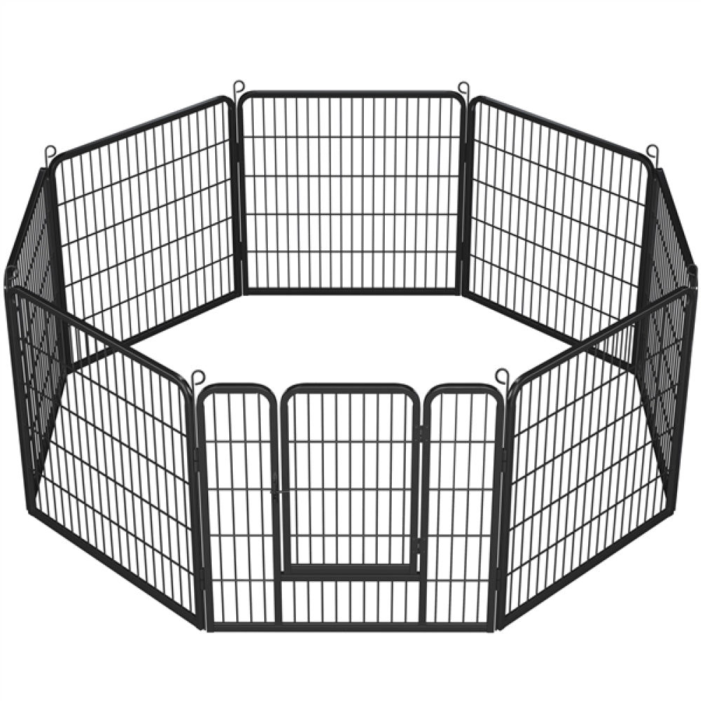 8 Panel Dog Pen Playpen Play Yard Metal Exercise Barrier Pet Pen