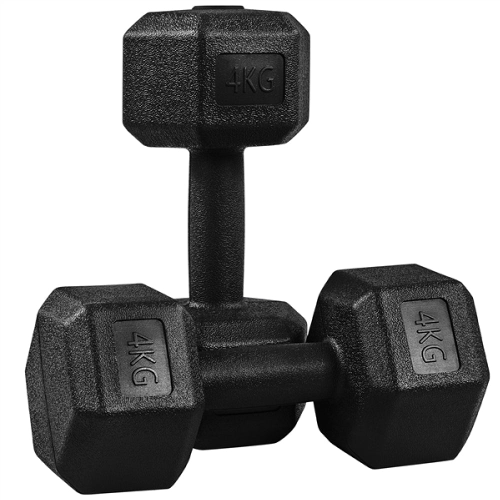2x4kg (Sold in Pair) Hex Dumbbells Set