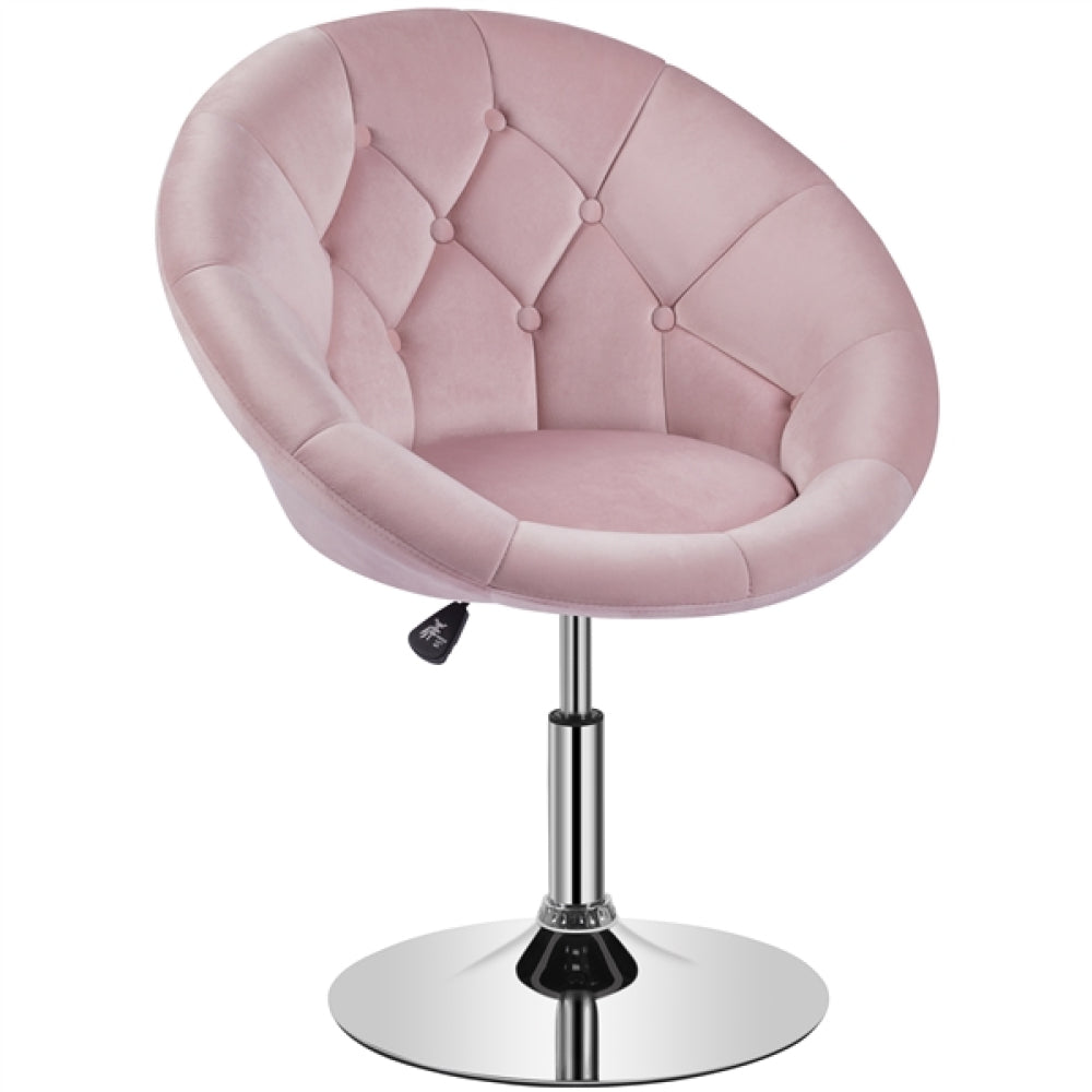 Makeup Vanity Chair Tufted Style Barrel Chair