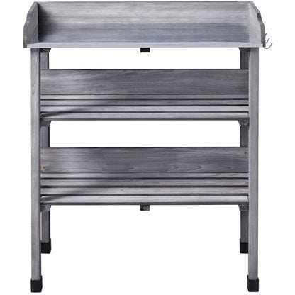 3-layer Outdoor Potting Bench Gardening Table