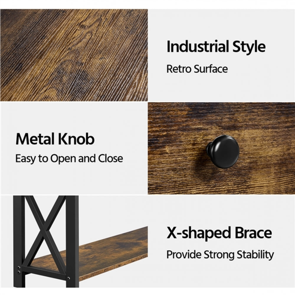 2-Tier X-Design Console Table Hall Table