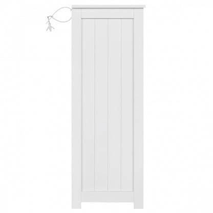 Bathroom Floor Cabinet Wooden Side Storage Organizer