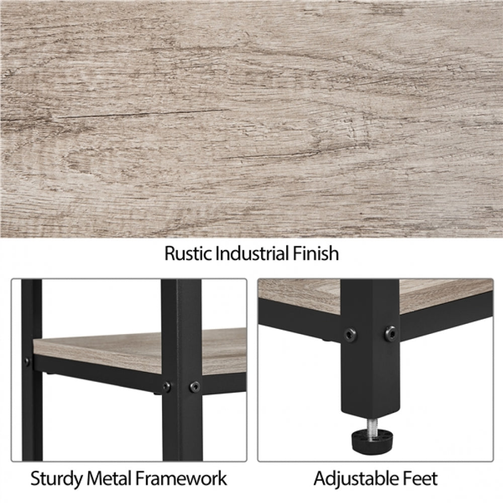 Side Table Rustic Industrial End Telephone Table