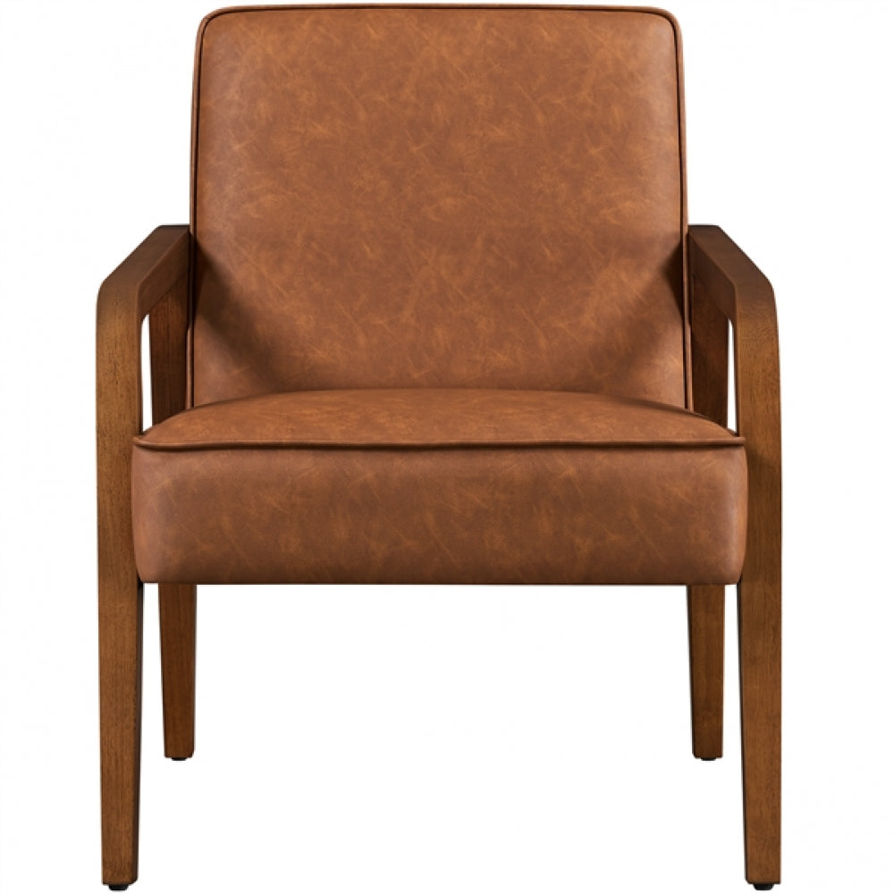 Mid-Century Modern Upholstered Lounge Chair Accent Armchair