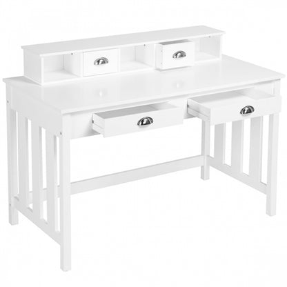 Writing Computer Desk Modern Work Station Laptop Table Removable Floating Organizer