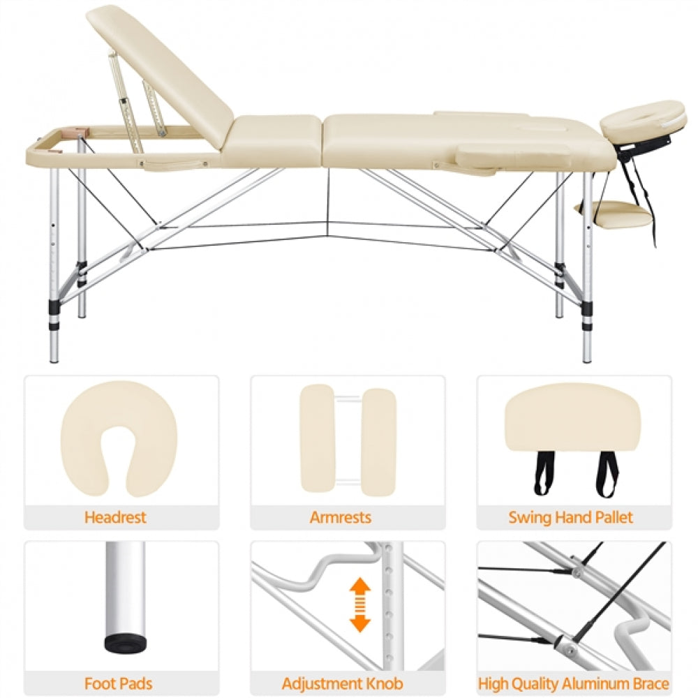 Professional 3 Fold Massage Bed Adjustable Massage Equipment