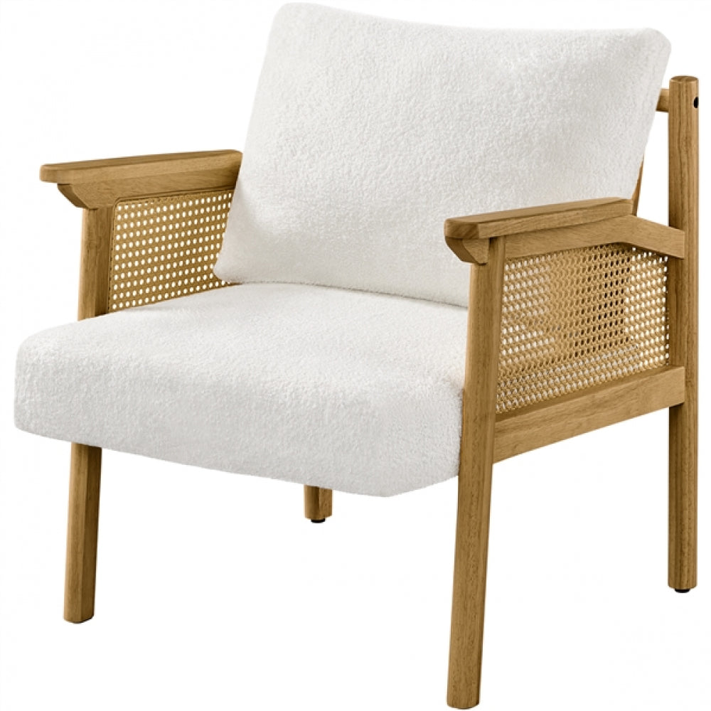 1 Pair Boucle Upholstered Accent Chair Lounge Chair