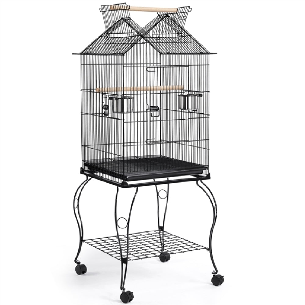 H145cm Open Top Metal Parrot Cage Bird Cage