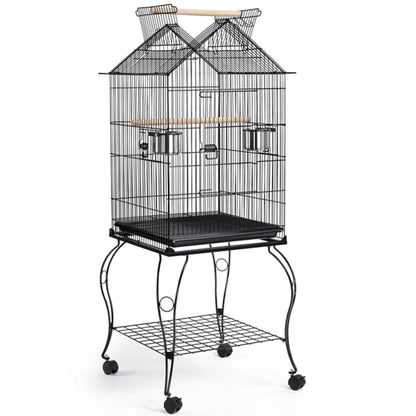 H145cm Open Top Metal Parrot Cage Bird Cage