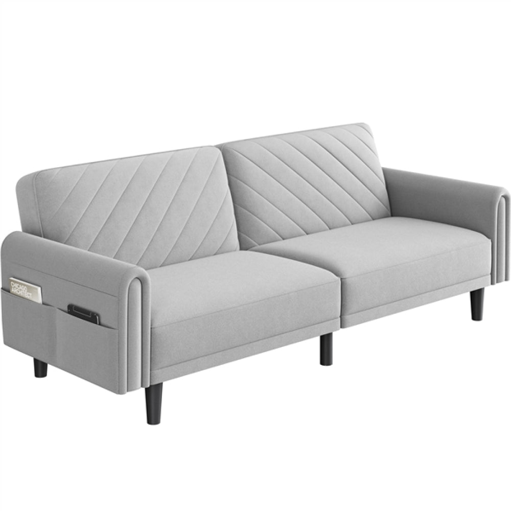 Convertible Sofa Bed Fabric 3-Seater Sofa Bed